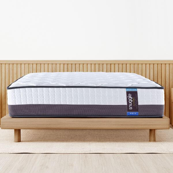 Snuggle mattress on bed frame