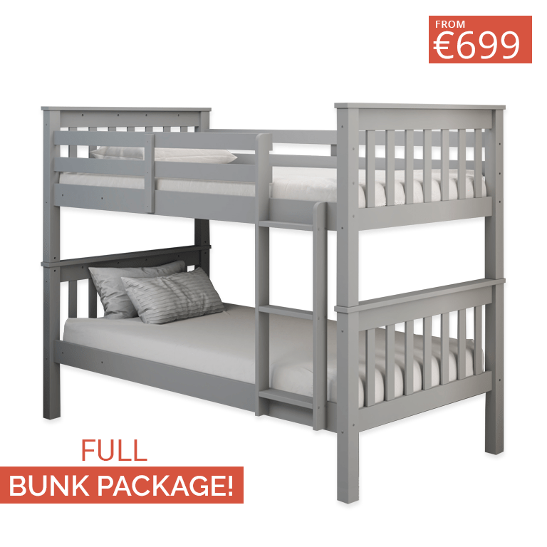 Snuggle Single Wooden Bunk Bed Package